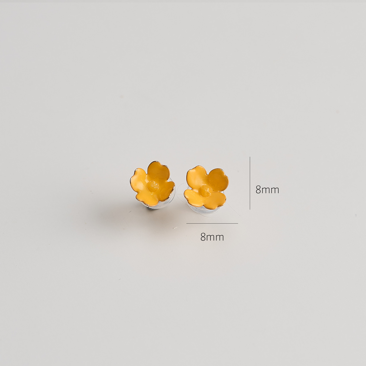Golden Wildflower Earrings - size image