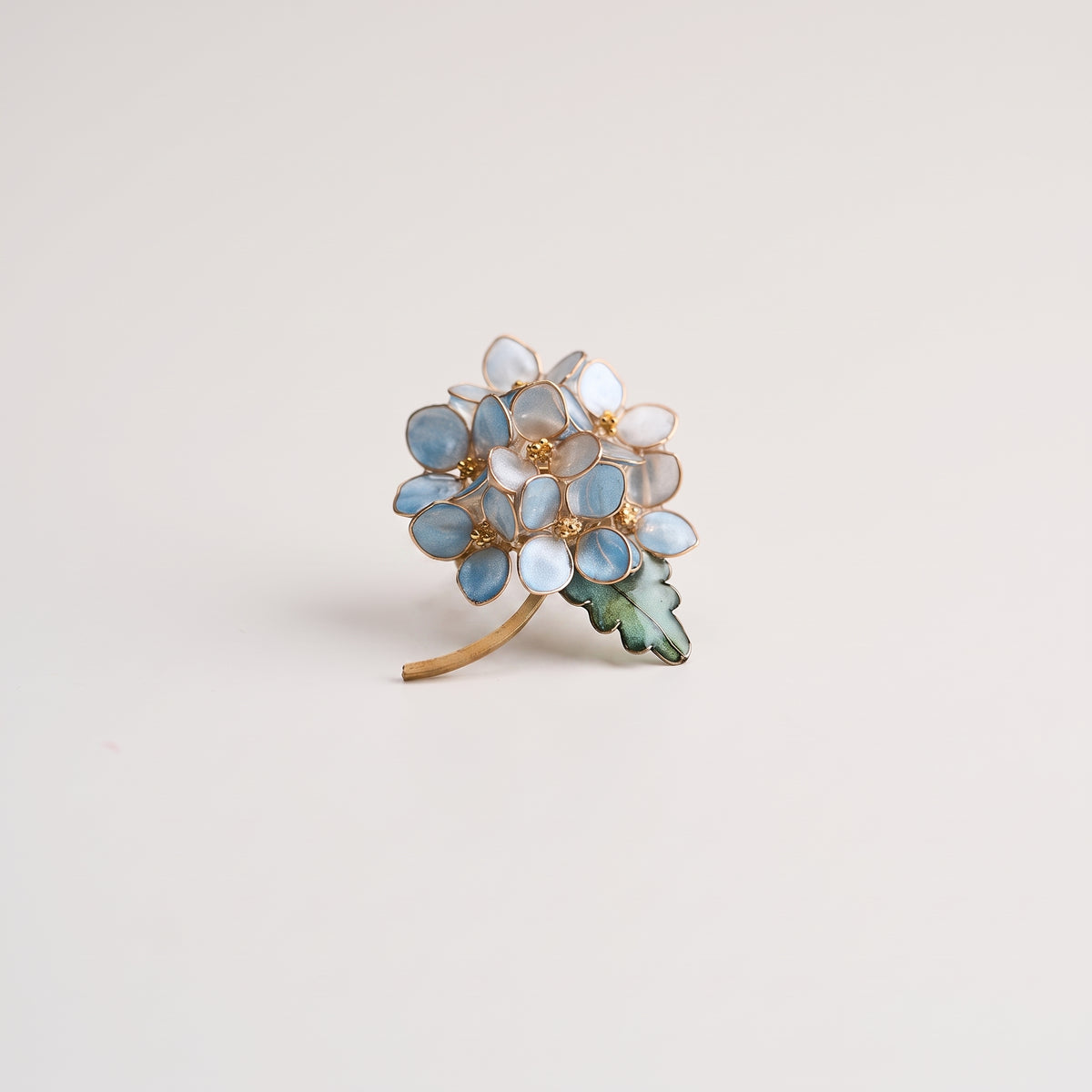 Blue Hydrangea Brooch - main image