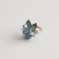 Blue Hydrangea Cluster Ring - detail image