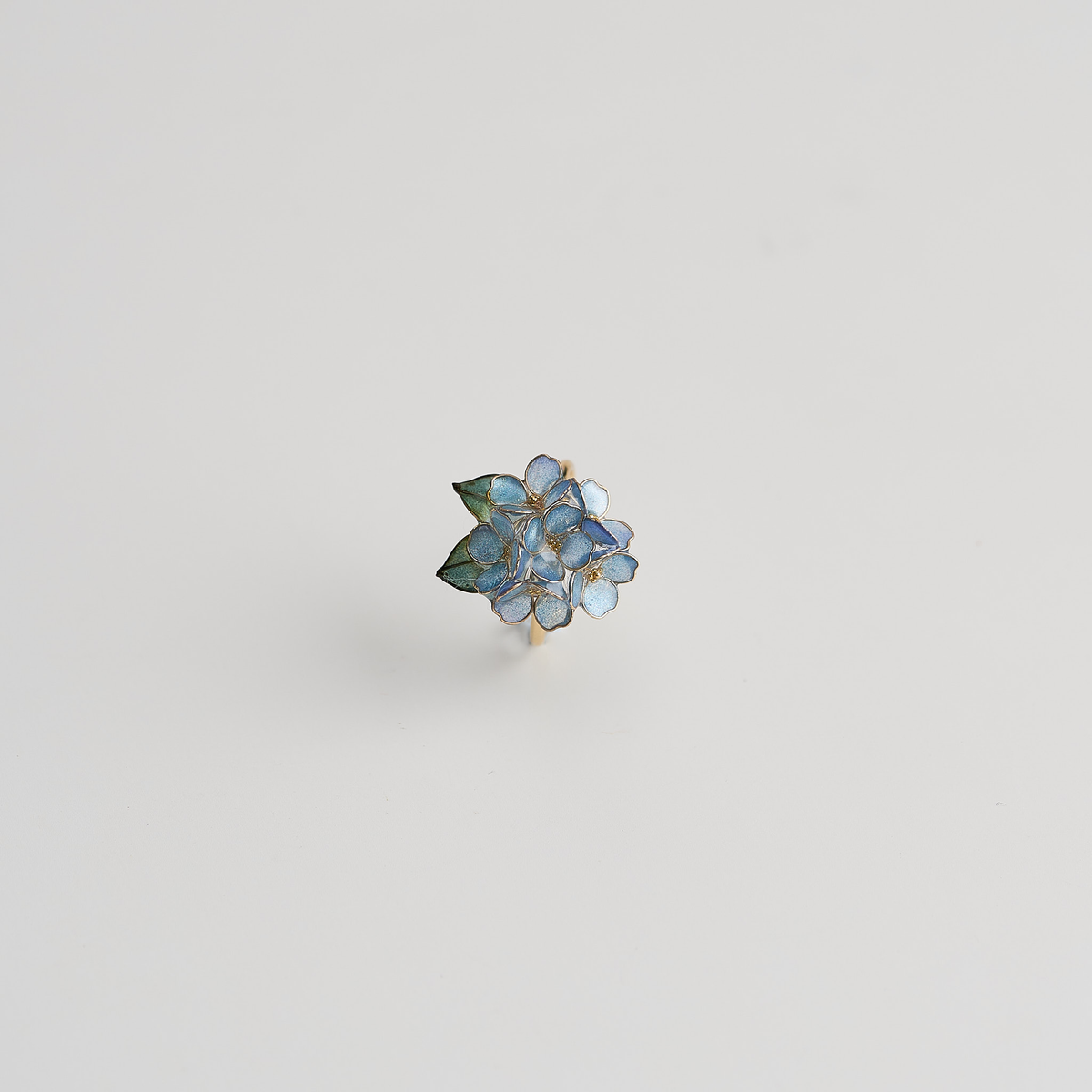Blue Hydrangea Cluster Ring