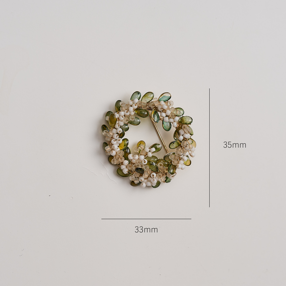 Olive Branch Brooch - size image