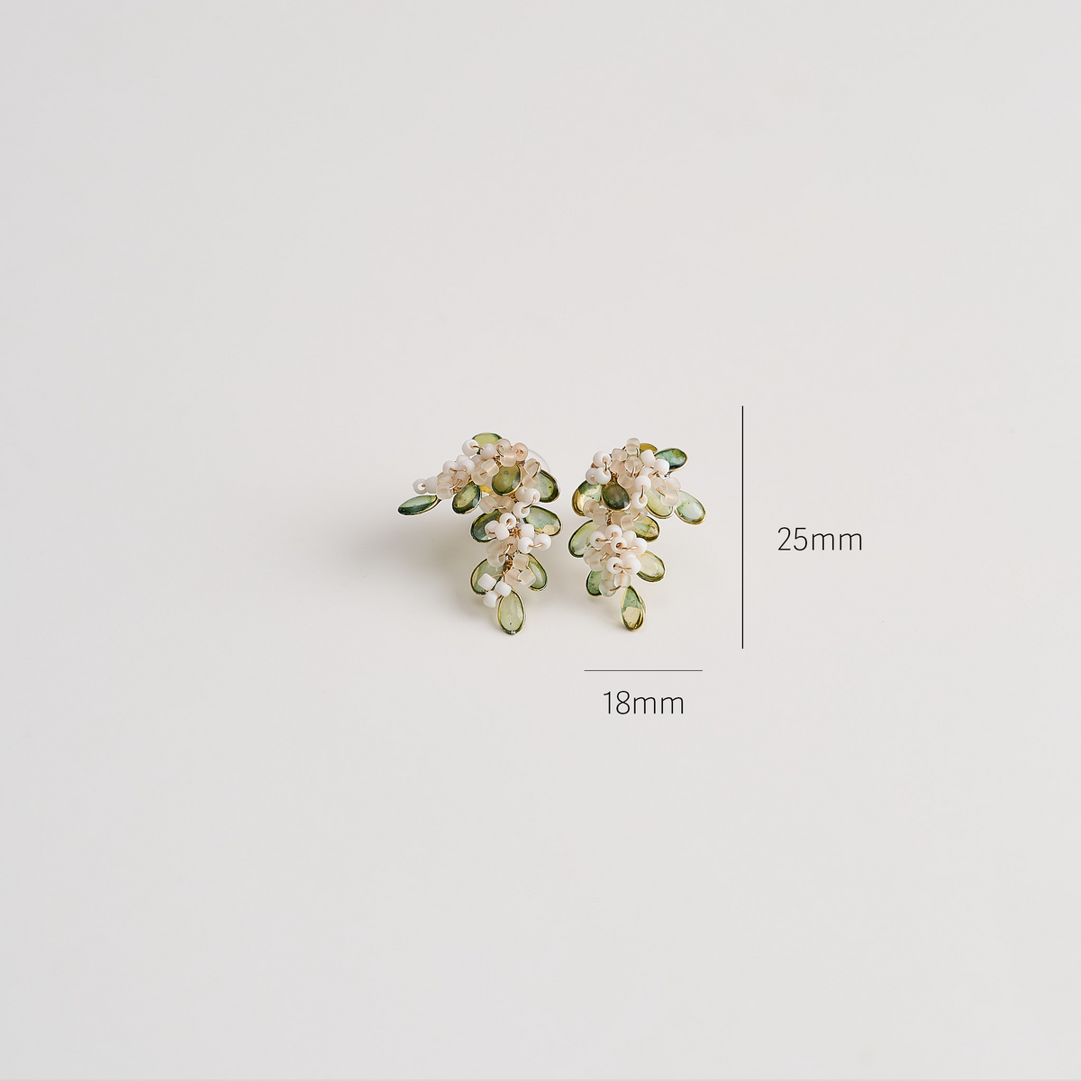 Olive Branch Earrings - size image